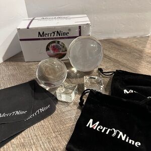 MerryNine Crystal Ball photography lenses Set with stands & Pouches